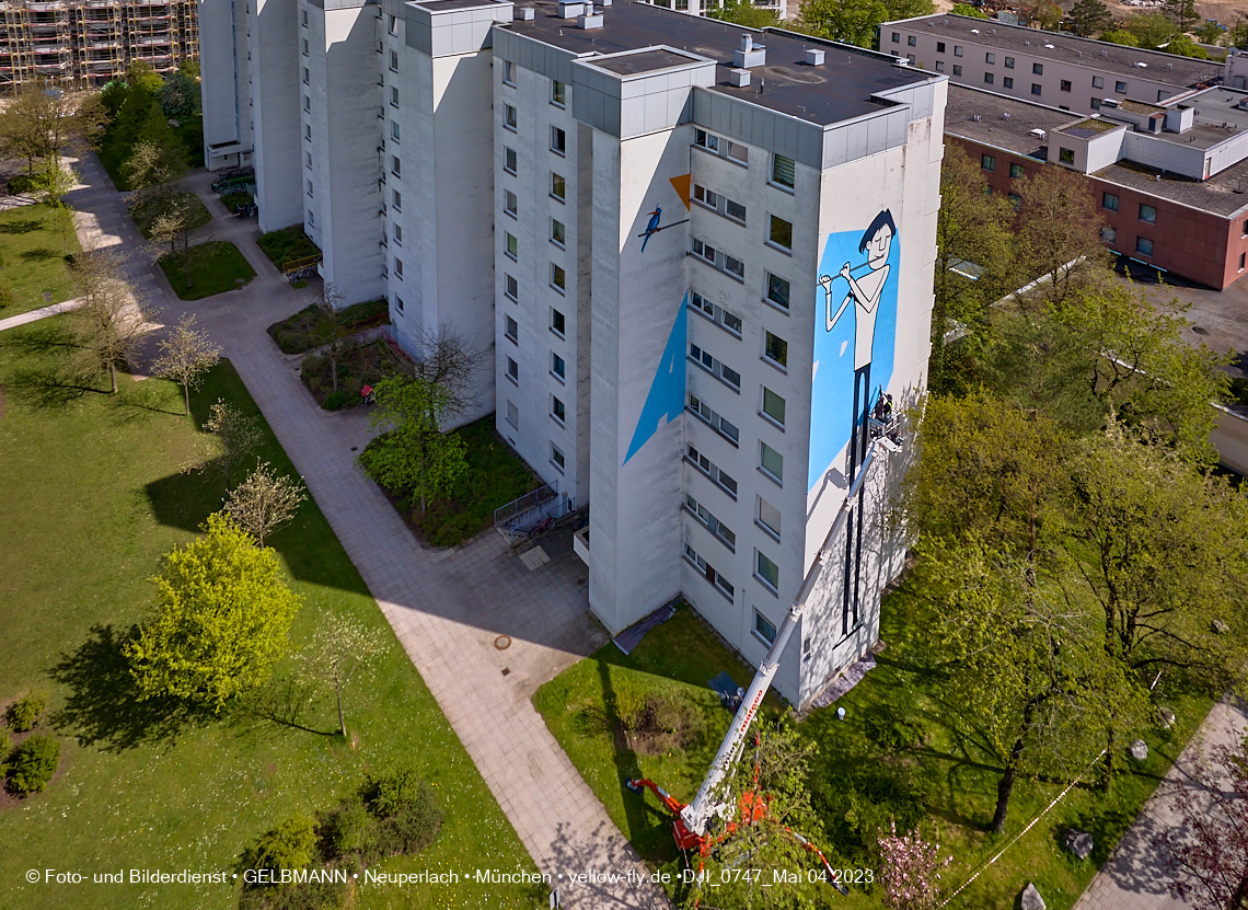 04.05.2023 - Graffiti am Karl-Marx-Ring 75 in Neuperlach